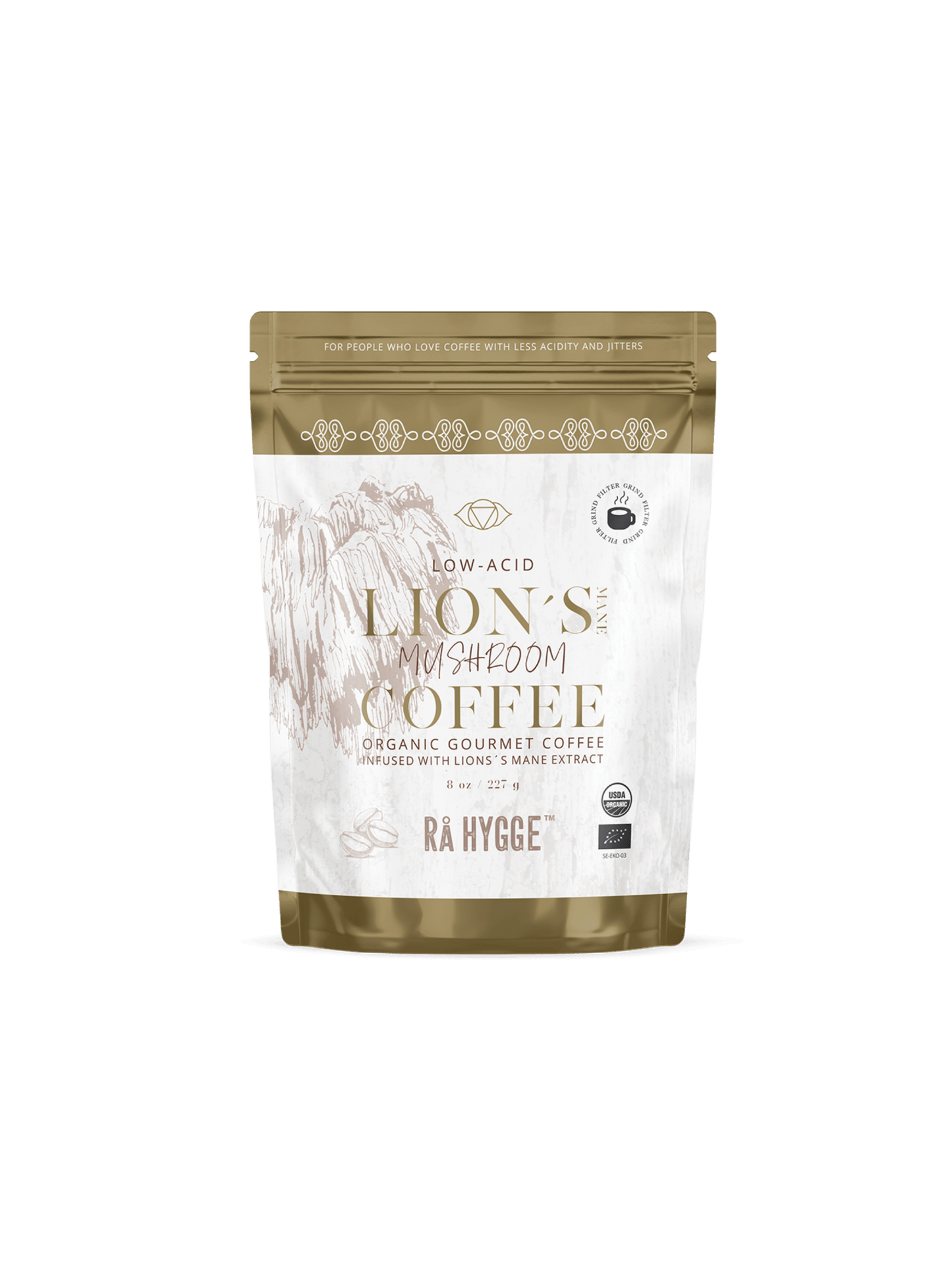 Ekologiška malta kava su Lion's Mane grybais Focus - Healthy sips