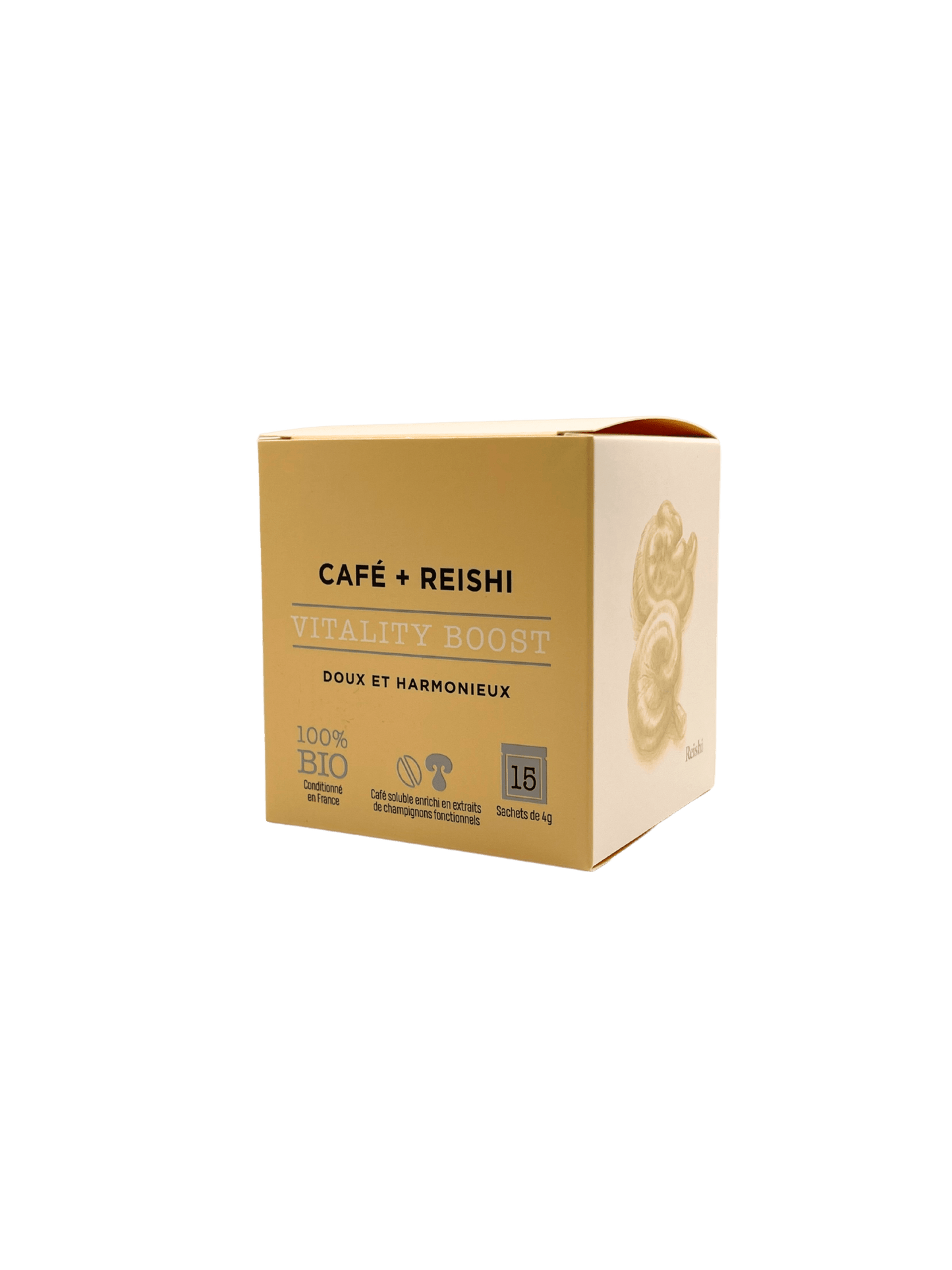 Ekologiška tirpi kava su Reishi grybais Vitality Boost Coffee - Healthy sips